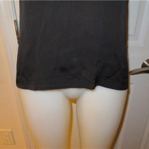 NATORI BLACK CAP SLEEVE BLOUSE SIZE SMALL - Picture 3 of 5